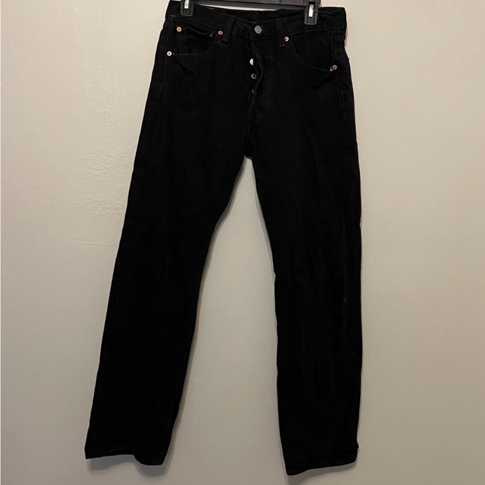 Levi’s Men’s Classic 501 Black Button Fly Straight Leg Jeans 32 X 32